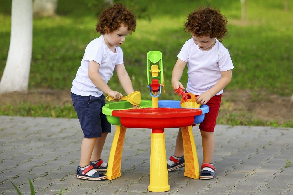 Photo - Multifunctional table for sand and water – a comfortable sandbox at every home