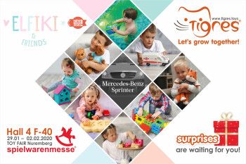 Фото - Компания Тигрес представит новинки 2020 на выставке Spielwarenmesse в Нюрнберге!