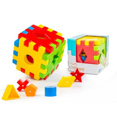 Развивающая игрушка "Волшебный куб" 12 элементов в коробке