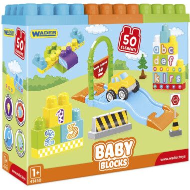"Baby Blocks" Мои первые кубики - 50 шт (картонная коробка)