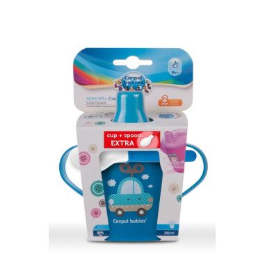 Кружка-непроливайка Toys 250 мл + ложечка