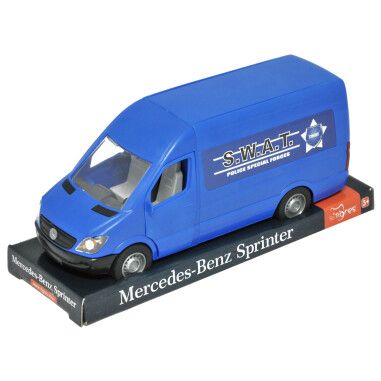 Автомобиль "Mercedes-Benz Sprinter" грузовой (синий) на планшетке, Tigres 