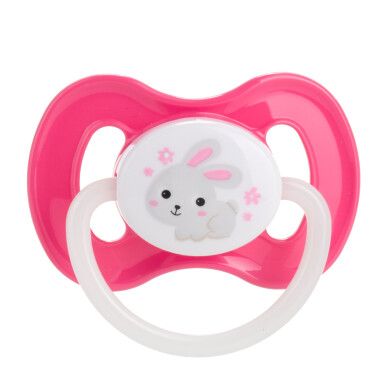 Пустушка латексна кругла Canpol babies 6-18 м-ців Bunny & Company рожева