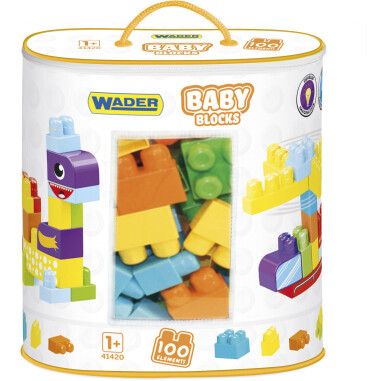"Baby Blocks" Мої перші кубики - 100 шт (в сумці)