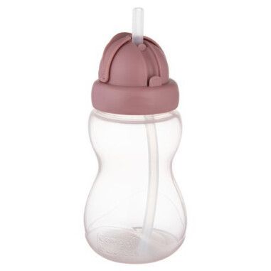 Бідончик зі складною силіконовою трубочкою Canpol babies рожевий 270 мл