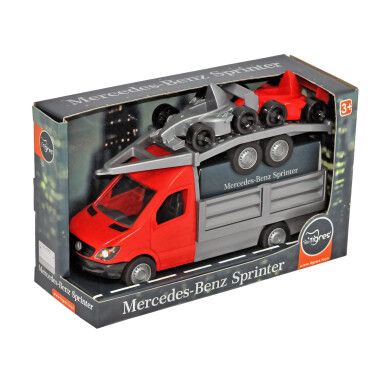  Автомобиль "Mercedes-Benz Sprinter" бортовой с лафетом (красный), Tigres