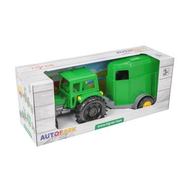 Трактор Фермер с прицепом в коробке