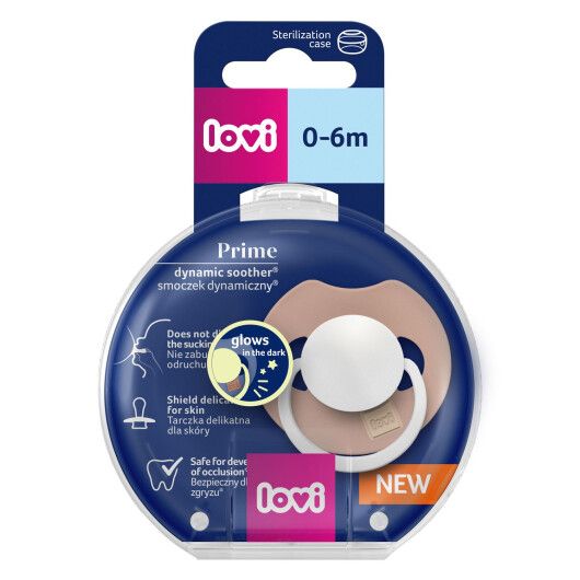 Пустушка силіконова динамічна LOVI Prime 0-6 міс 1 шт Blush Glow - 3