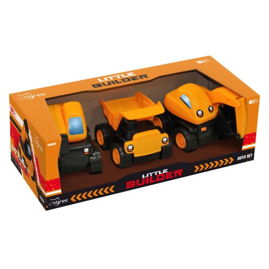 Набір авто "Little Builder" інерційних 3 шт., Tigres
