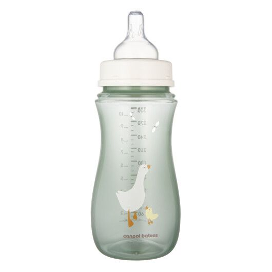 Canpol babies Пляшка антиколікова з широким отвором 300 мл Easystart - Гуси - 2