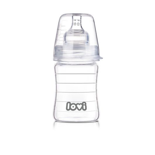 Пляшечка скляна LOVI 150 ml - Diamond Glass