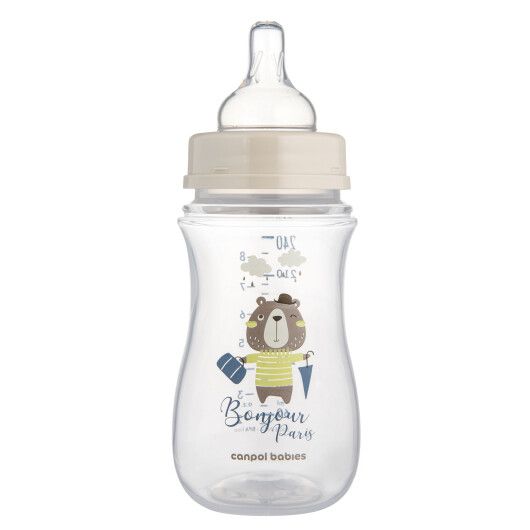 Canpol babies Пляшка антиколікова з широким отвором 240 мл PP Easystart Bonjour Paris - 2