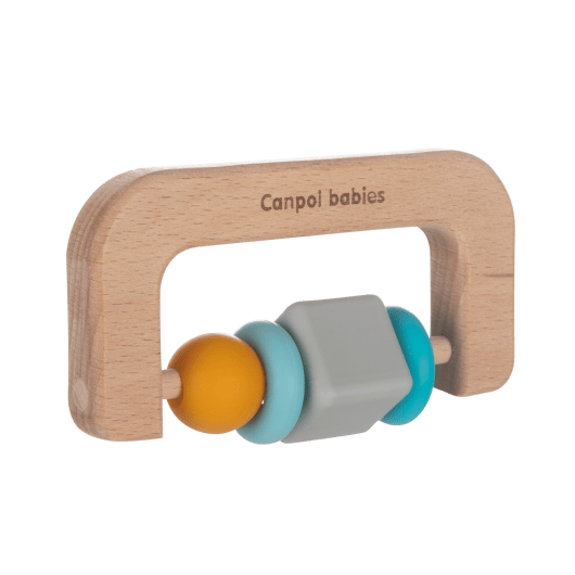 Canpol babies Іграшка-прорізувач (дерев'яно-силіконова)