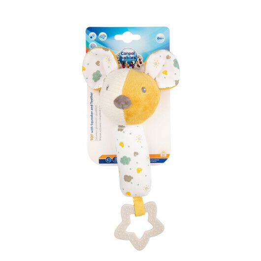Canpol babies Іграшка плюшева з пищалкою та прорізувачем Mouse - 4