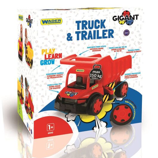 Вантажівка "Гігант" + іграшка візок (лімітована колекція)