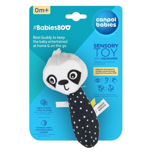 М'яка сенсорна іграшка з пищалкою BabiesBoo лінивець - 2