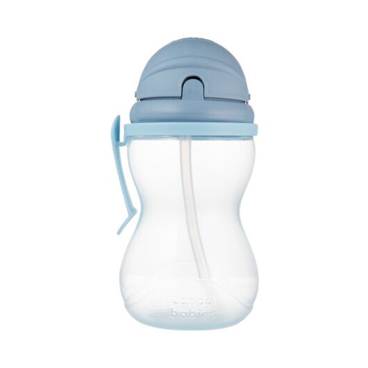 Бідончик зі складною силіконовою трубочкою Canpol babies синій 370 мл - 3