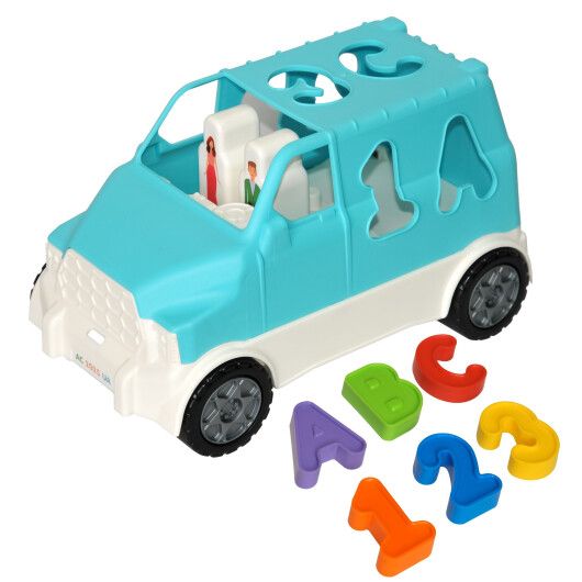 Авто "Smart Wheels"  сортер 6 ел. (бірюзовий), Tigres