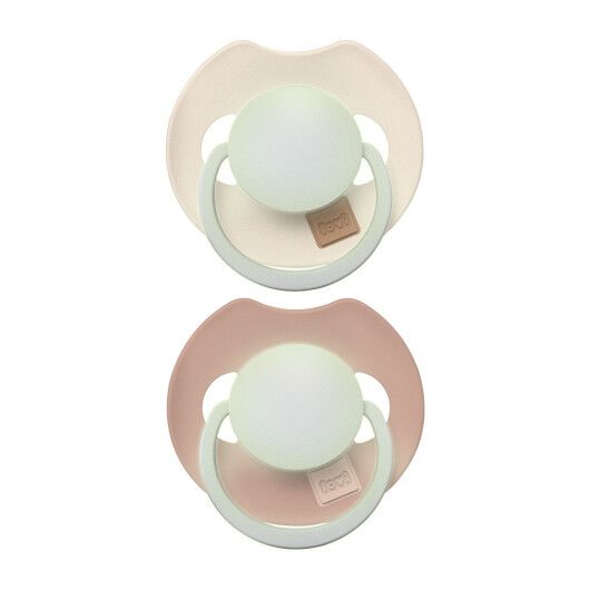 Пустушка силіконова динамічна LOVI Prime 18+ міс 2 шт Ivory Glow/Blush Glow - 9