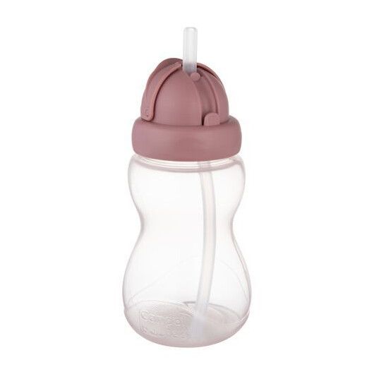 Бідончик зі складною силіконовою трубочкою Canpol babies рожевий 270 мл