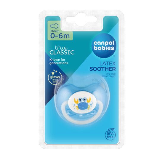 Canpol babies Пустушка латексна кругла 0-6 міс LOVE&SEA - 2