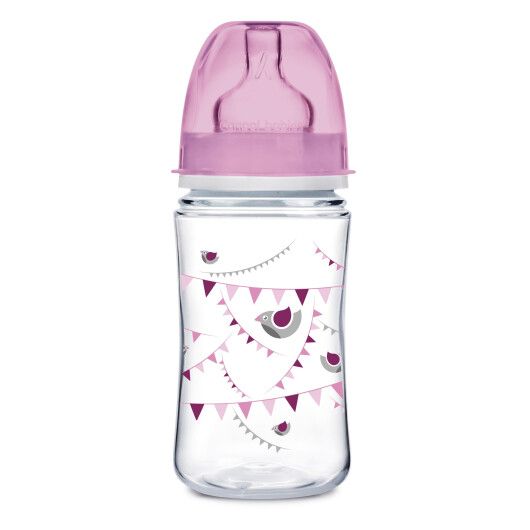 Canpol babies EasyStart пляшка з широким отвором антиколікова PP LET'S CELEBRATE 240 мл - синя