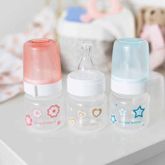 Canpol babies Пляшечка антиколікова 60 мл PP Newborn baby - бежева - 3