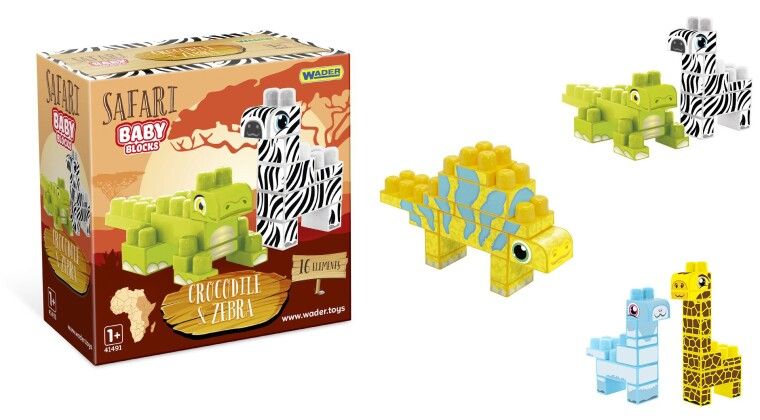 Фото - Baby Blocks Сафарі  - конструктори -3D  тваринки для дітей