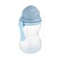 Бідончик зі складною силіконовою трубочкою Canpol babies синій 370 мл - 2