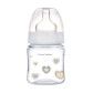 Пляшка з широким отвором антиколікова Easystart - Newborn baby 120 мл бежеві серця - 2